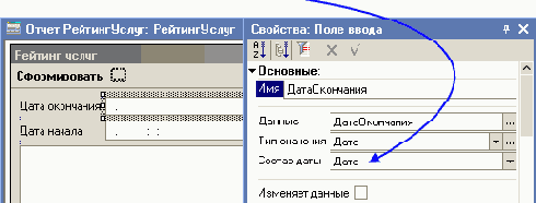 Отчет Рейтинг услуг